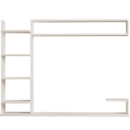 Σύνθεση Τηλεόρασης Noble 835PUQ3062 180x29,6x121,8cm White
