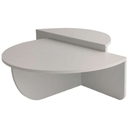 Τραπέζια Σαλονιού Podium (Σετ 2Τμχ) 552NOS2233 90x60x30/85x30x35cm White