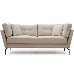 Καναπές Τριθέσιος Mapa 560ARE1353 214x90x84cm Cream