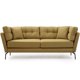 Καναπές Τριθέσιος Mapa 560ARE1354 214x90x84cm Greenish Yellow