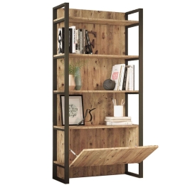 Βιβλιοθήκη 956LCS1419 90x34x180cm Pine
