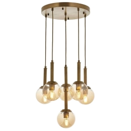Φωτιστικό Οροφής 683AVN1250 Φ50x90cm 6xE27 6W Gold Opviq