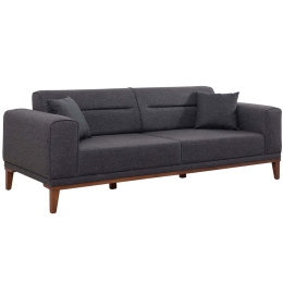 Καναπές - Κρεβάτι Τριθέσιος Liones 867UNQ1364 223x94x82cm Anthracite