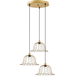 Φωτιστικό Οροφής Boey 942FLG1408 62x62x121cm 3xE27 40W Gold Opviq