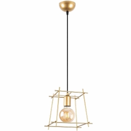 Φωτιστικό Οροφής Coman 942FLG1422 24x24x122cm 1xE27 40W Gold Opviq