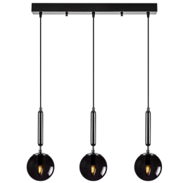 Φωτιστικό Οροφής - Ράγα King 942FLG1467 62x15x134cm 3xE14 40W Black Opviq