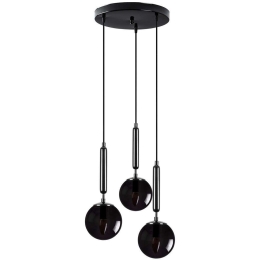Φωτιστικό Οροφής King 942FLG1468 34x34x134cm 3xE14 40W Black Opviq