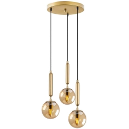 Φωτιστικό Οροφής King 942FLG1472 34x34x134cm 3xE14 40W Gold Opviq
