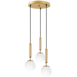 Φωτιστικό Οροφής King 942FLG1474 34x34x134cm 3xE14 40W Gold-White Opviq