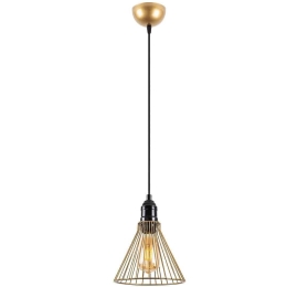Φωτιστικό Οροφής Rozye 942FLG1494 20x20x124cm 1xE27 40W Gold-Black Opviq