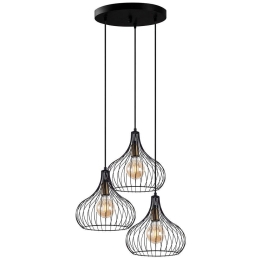 Φωτιστικό Οροφής Teldamla 942FLG1603 47x47x120cm 3xE27 40W Black-Gold Opviq