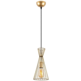 Φωτιστικό Οροφής Teltom 942FLG1616 15x15x125cm 1xE27 40W Gold Opviq