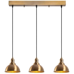Φωτιστικό Οροφής - Ράγα Varzan 942FLG1627 70x21x117cm 3xE27 40W Gold Opviq