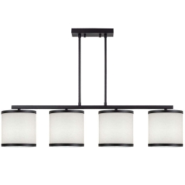 Φωτιστικό Οροφής - Ράγα Way 942FLG1641 107x20x68cm 4xE27 40W Black-White Opviq