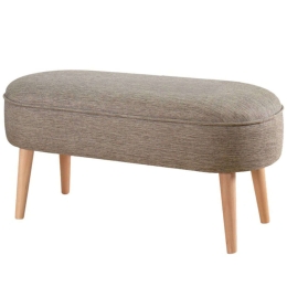 Σκαμπό Lednok 209FLF1196 100x40x47cm Coffee-Natural