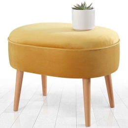 Σκαμπό Moile 209FLF1205 63x44x47cm Yellow