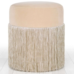 Σκαμπό Merkur 209FLF1256 Φ45x40cm Cream
