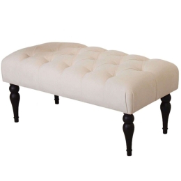 Σκαμπό Missus 209FLF1283 92x48x43cm Cream-Black
