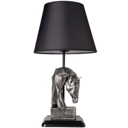 Φωτιστικό Επιτραπέζιο 687HMY1514 Φ24x50cm E27 40W Silver-Black Opviq