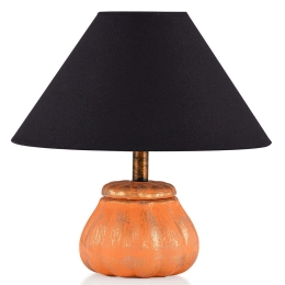 Φωτιστικό Επιτραπέζιο 687HMY1604 Φ30x30cm E27 40W Orange-Black Opviq