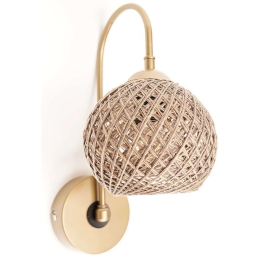 Φωτιστικό Τοίχου - Απλίκα 687HMY1803 25x25x25cm 1xE27 60W Gold-Brown Opviq