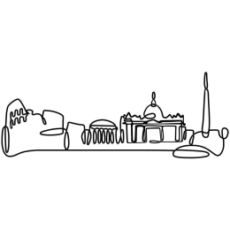 Διακοσμητικό Τοίχου City 930DYU1145 120x1,5x45cm Black Wallity Metal