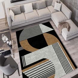 Χαλί W725 212HFT1326 Black-Grey-Brown Conceptum Hypnose 160X230cm