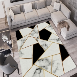 Χαλί W856 212HFT2617 White-Black Conceptum Hypnose 160X230cm