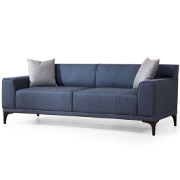 Καναπές Τριθέσιος Petra 560ARE1529 212x69x86cm Blue