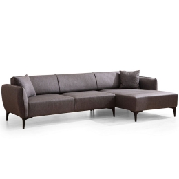Καναπές Γωνιακός (Δεξιά Γωνία) Belissimo 560ARE1802 270x140x67cm Dark Grey
