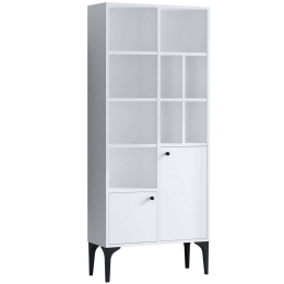 Βιβλιοθήκη Castor 393MRD1234 60x30x175cm White