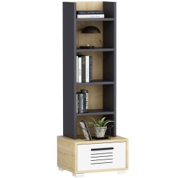 Βιβλιοθήκη Dawn 475OLV2111 35x25,6x152,2cm Oak-Anthracite