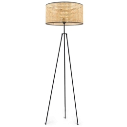 Φωτιστικό Δαπέδου 780SGN3552 Φ38x150cm 1xE27 40W Natural-Black Opviq