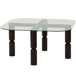 Τραπέζι Σαλονιού Kei 552NOS2266 80x80x40cm Anthracite