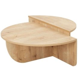 Τραπέζια Σαλονιού Podium (Σετ 2Τμχ) 552NOS2270 90x60x30/85x30x35cm Oak