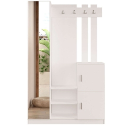 Έπιπλο Εισόδου 956LCS2830 113,6x35x180cm White Μοριοσανίδα, Μελαμίνη
