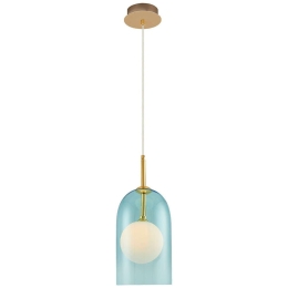 Φωτιστικό Οροφής Krakow 701CHD1248 Φ19x12cm 1xG9 2W Gold-Blue Opviq