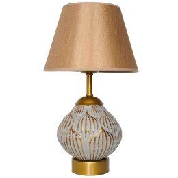 Φωτιστικό Επιτραπέζιο 687HMY2151 15x40cm E27 40W Grey-Gold Opviq