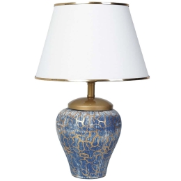 Φωτιστικό Επιτραπέζιο 687HMY2159 30x50cm E27 40W Multi-Blue Opviq