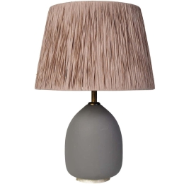 Φωτιστικό Επιτραπέζιο 687HMY2170 40x70cm E27 40W Grey-Mink Opviq