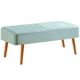 Σκαμπό Με Αποθηκευτικό Χώρο Vina 869VEL5305 110x40x46cm Natural-Light Green