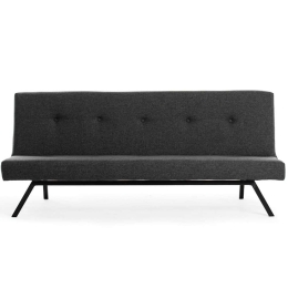 Καναπές - Κρεβάτι Τριθέσιος Zola 859FTN2817 180x55x78cm Dark Grey