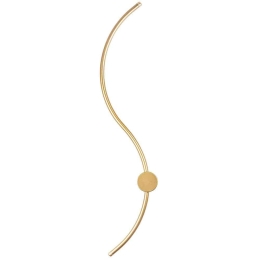 Φωτιστικό Τοίχου - Απλίκα Uyan 119FRS1134 90x10x17cm Led 14W 3000K Gold Opviq
