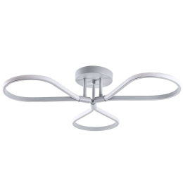 Φωτιστικό Οροφής - Πλαφονιέρα Damla 119FRS1523 68x68x14cm Led 11W 3000K Grey Opviq