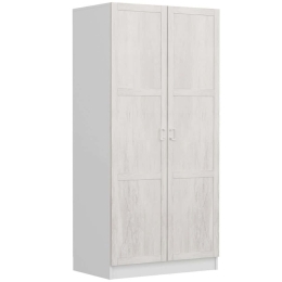 Ντουλάπα Δίφυλλη Kale Chain 506MNR2147 90x52x210cm White Δίφυλλη