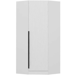 Ντουλάπα Μονόφυλλη Γωνιακή Kale Plus 506MNR2217 74x52x210cm White Μονόφυλλη