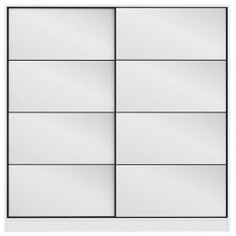 Ντουλάπα Δίφυλλη Kale 506MNR2781 180x60x190cm White Δίφυλλη
