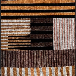 Χαλάκι WOOSONIL096 White-Orange-Brown Conceptum Hypnose 50X80cm