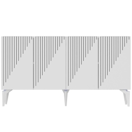 Μπουφές Draw 475OLV1747 150x40x79cm White Μοριοσανίδα, Μελαμίνη