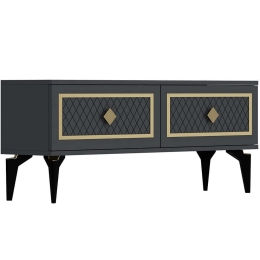 Έπιπλο Τηλεόρασης Arel 475OLV2645 120x29,6x49cm Anthracite-Gold